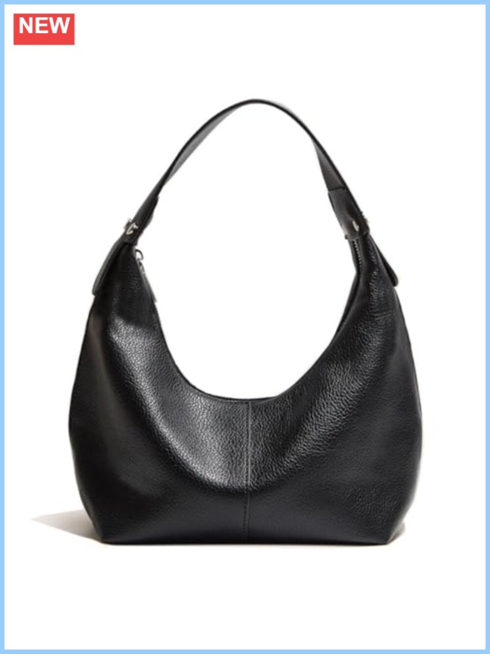 Vegan Leather Woven Hobo Shoulder Bag Y2K Tote Zipper Women